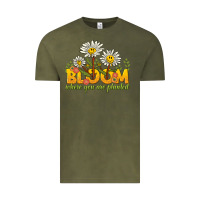 Vintage Olive bloom where you are planted Vintage Tee - NancyCooperArtShop