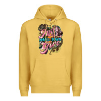 Antique Gold Just a small town girl Premium Hoodie - HowdyJamesFarm