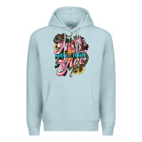 Blue Mist Just a small town girl Premium Hoodie - HowdyJamesFarm