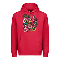 Cardinal Just a small town girl Premium Hoodie - HowdyJamesFarm
