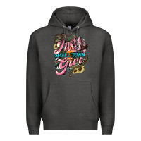 Charcoal Heather Just a small town girl Premium Hoodie - HowdyJamesFarm