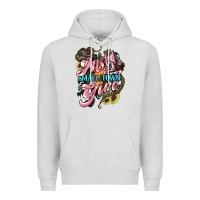 Dove Grey Just a small town girl Premium Hoodie - HowdyJamesFarm