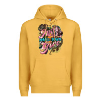 Mustard Just a small town girl Premium Hoodie - HowdyJamesFarm