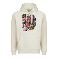 Oatmeal Heather Just a small town girl Premium Hoodie - HowdyJamesFarm