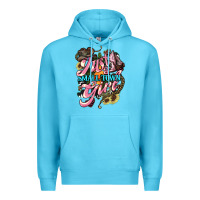 Ocean Blue Just a small town girl Premium Hoodie - HowdyJamesFarm