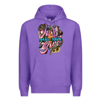 Purple Just a small town girl Premium Hoodie - HowdyJamesFarm