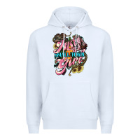 White Just a small town girl Premium Hoodie - HowdyJamesFarm