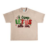 French Oak o come let us adore him christmas Urban Heavy Tee - MaliasSmallBusiness