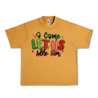 Peanut Butter o come let us adore him christmas Urban Heavy Tee - MaliasSmallBusiness