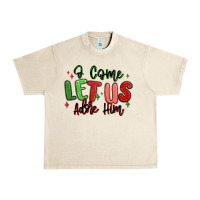 Sandshell o come let us adore him christmas Urban Heavy Tee - MaliasSmallBusiness