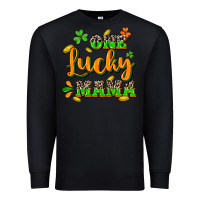 Black One lucky Mama St. Patrick's Day Premium Sweatshirt - CowGirlArtShop