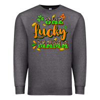 Charcoal Heather One lucky Mama St. Patrick's Day Premium Sweatshirt - CowGirlArtShop