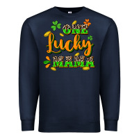 Navy One lucky Mama St. Patrick's Day Premium Sweatshirt - CowGirlArtShop