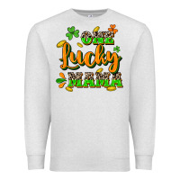 Oatmeal Heather One lucky Mama St. Patrick's Day Premium Sweatshirt - CowGirlArtShop
