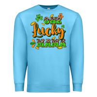 Ocean Blue One lucky Mama St. Patrick's Day Premium Sweatshirt - CowGirlArtShop