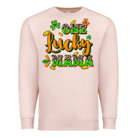 Pale Pink One lucky Mama St. Patrick's Day Premium Sweatshirt - CowGirlArtShop