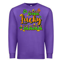 Purple One lucky Mama St. Patrick's Day Premium Sweatshirt - CowGirlArtShop