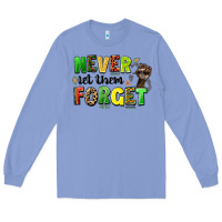 Colony Blue never let them forget juneteenth Long Sleeve Tee - LillyAllenDesigns