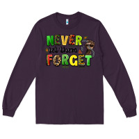 Plum never let them forget juneteenth Long Sleeve Tee - LillyAllenDesigns
