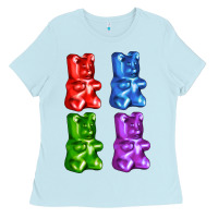 Baby Blue jellybear Ladies Tee - AdoDesignShop