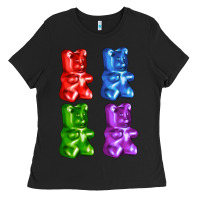 Black jellybear Ladies Tee - AdoDesignShop