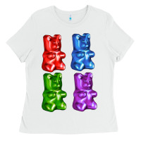 White jellybear Ladies Tee - AdoDesignShop