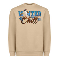 Mushroom Winter Chill Penguin Heavyweight Sweatshirt - LillyAllenDesigns