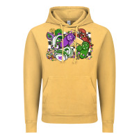 Vintage Mustard gamer mardi gras game controller Vintage Hoodie - MaliasSmallBusiness