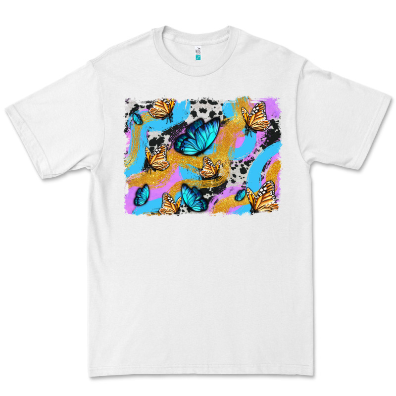 Easter Butterfly With Glitter And Cowhide  Background Premium Tee by Artiststas | Teevron