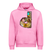 Fuchsia Pink farm life alphabet lowercase letters d Urban Hoodie - BundleAndBundleShop
