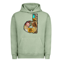 Pigment Oil Green farm life alphabet lowercase letters d Urban Hoodie - BundleAndBundleShop