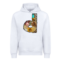 White farm life alphabet lowercase letters d Urban Hoodie - BundleAndBundleShop