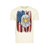 Vintage Arctic American flag eagle Vintage Tee - MaliasSmallBusiness