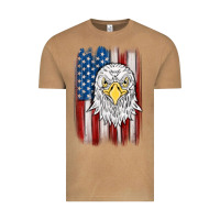 Vintage Camel American flag eagle Vintage Tee - MaliasSmallBusiness