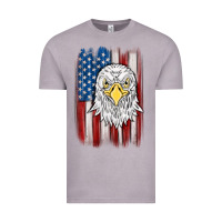 Vintage Zinc American flag eagle Vintage Tee - MaliasSmallBusiness