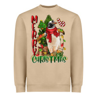 Mushroom merry christmas penguin Heavyweight Sweatshirt - LillyAllenDesigns