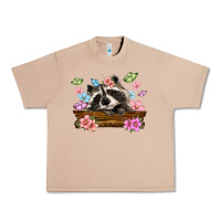 Burro raccoon with flowers Urban Heavy Tee - MaliasSmallBusiness