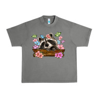 Tornado raccoon with flowers Urban Heavy Tee - MaliasSmallBusiness