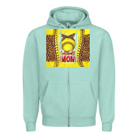 Seafoam softball with leopard tumbler tbs Zipper Hoodie - TumblerDesignByShophia
