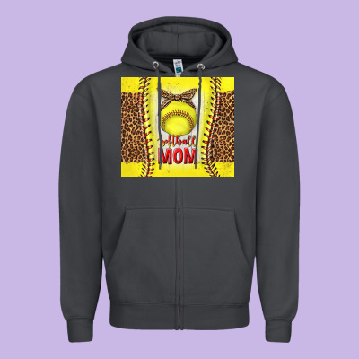Softball With Leopard Tumbler Tbs Zipper Hoodie Designed By Tumblerdesignbyshophia