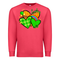 Cardinal St. Patrick's Day hearts St. Patricks day Premium Sweatshirt - HowdyJamesFarm