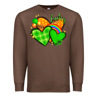 Chestnut St. Patrick's Day hearts St. Patricks day Premium Sweatshirt - HowdyJamesFarm