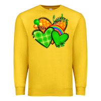Lemon St. Patrick's Day hearts St. Patricks day Premium Sweatshirt - HowdyJamesFarm