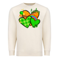 Sandshell St. Patrick's Day hearts St. Patricks day Premium Sweatshirt - HowdyJamesFarm