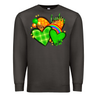 Smoke St. Patrick's Day hearts St. Patricks day Premium Sweatshirt - HowdyJamesFarm
