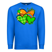 True Royal St. Patrick's Day hearts St. Patricks day Premium Sweatshirt - HowdyJamesFarm
