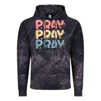 Cloud Black pray on it pray over it pray through it Vintage Hoodie - MaliasSmallBusiness