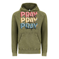 Vintage Olive pray on it pray over it pray through it Vintage Hoodie - MaliasSmallBusiness