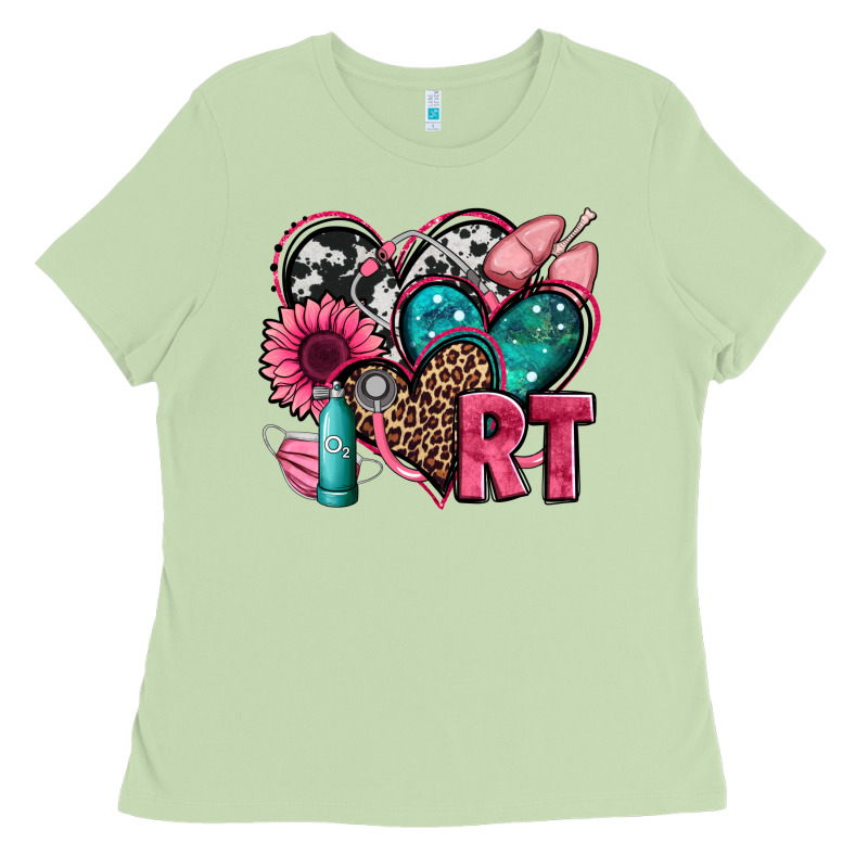 Rt Respiratory Therapist Hearts Ladies Tee by Jasminsmagicworld | Teevron