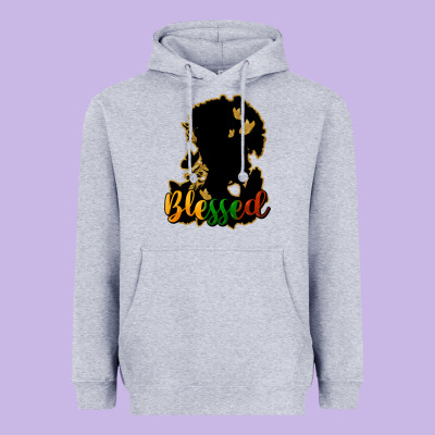 Blessed Black History Heavyweight Hoodie Designed By Howdyjamesfarm